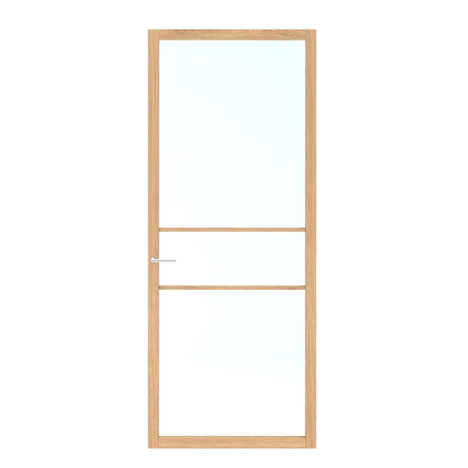 Binnendeur Skantrae SSL 14810 Blank Glas Natural Oak